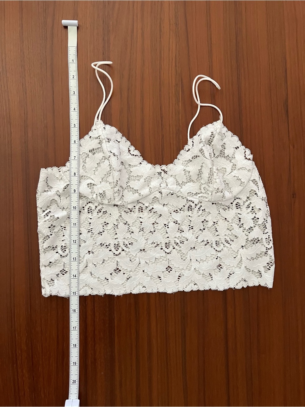 Free People White Lace Bralette Cami XS